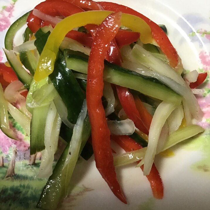 彩り野菜のマリネ風サラダ